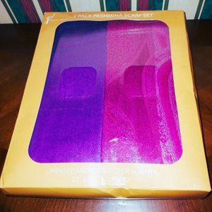 Collection Eighteen 2 Pack Pashmina Scarf Set NWT